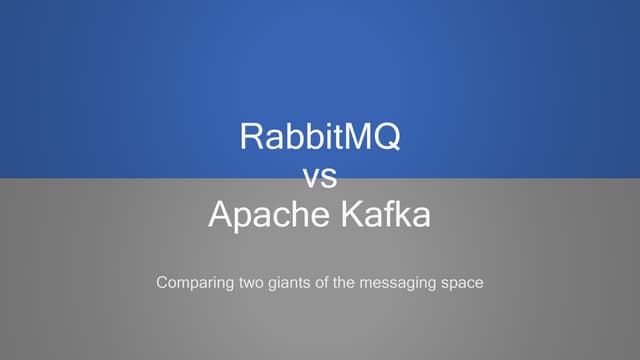 RabbitMQ vs Apache Kafka Part II Webinar