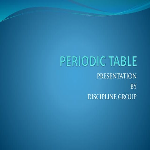 Periodic Table Elements | PPTX