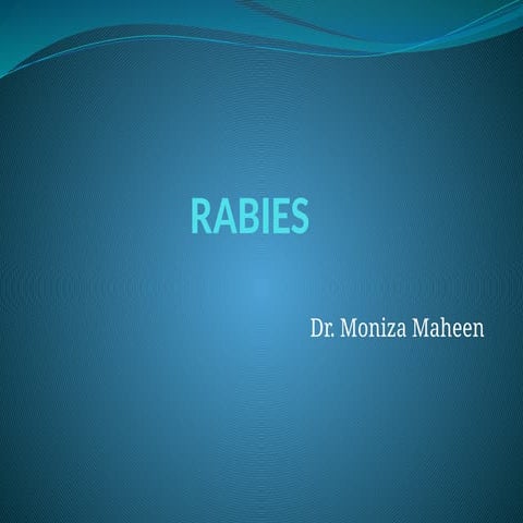 Rabies ppt RABIES BLRABIESNDNENSKDNRNEMD | PPTX