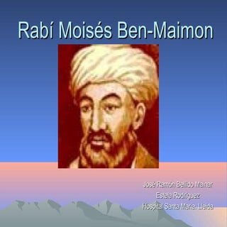 Rabí moisés ben maimon