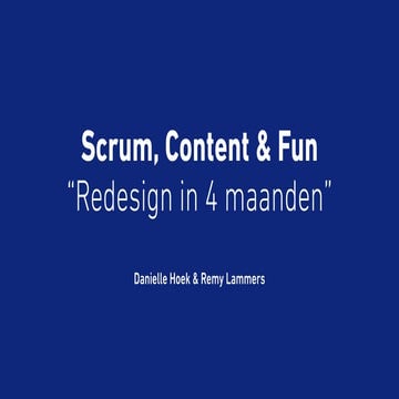 Rabobank.com. Scrum, Content & Fun.