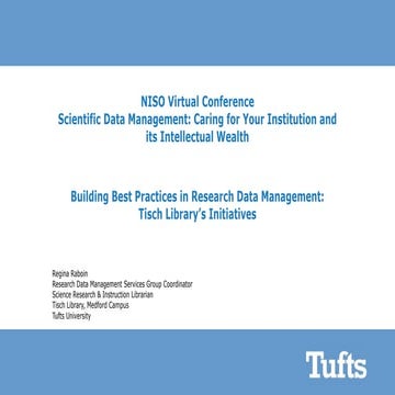 NISO Virtual Conference Scientific Data Management: Caring for Your Instituti...