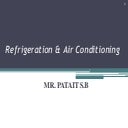 Refrigeration And Air Conditioning