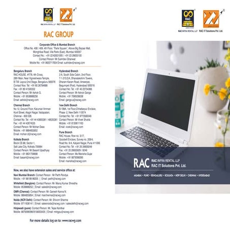 Rental Service Provider- Rac Infra LLP | PDF