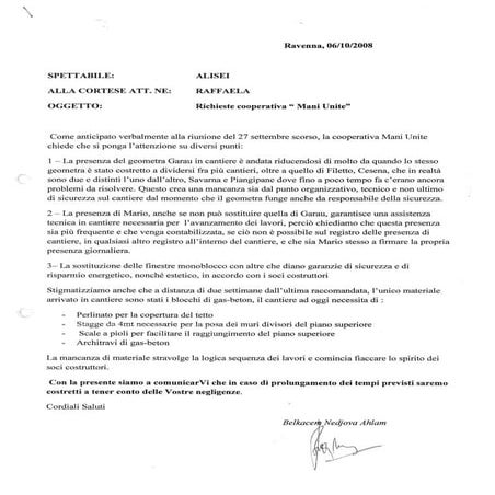 Raccomandata ottobre 2008 | PDF