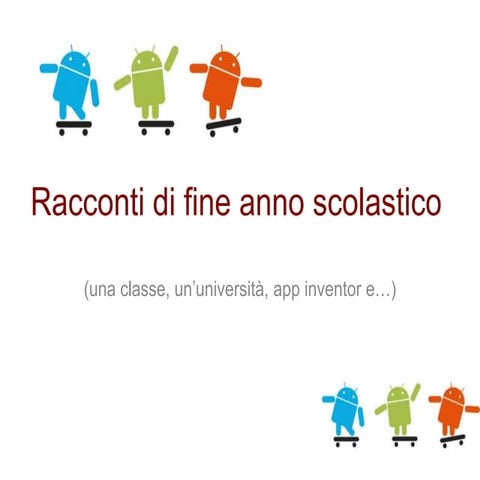 Racconti di fine anno scolastico