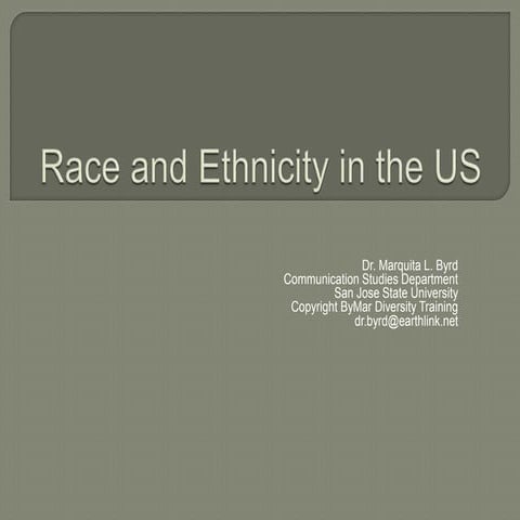 Race and ethnicity in the us(1) | PPTX