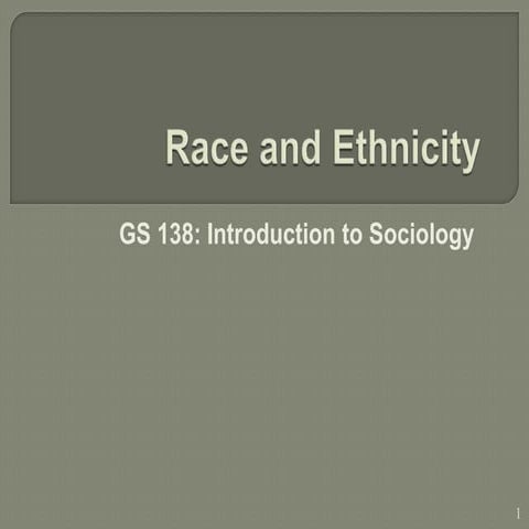 Race & ethnicity