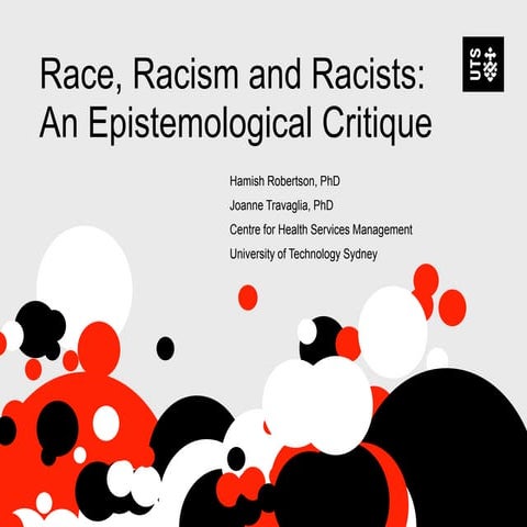 Race racism and racists: An epistemological critique