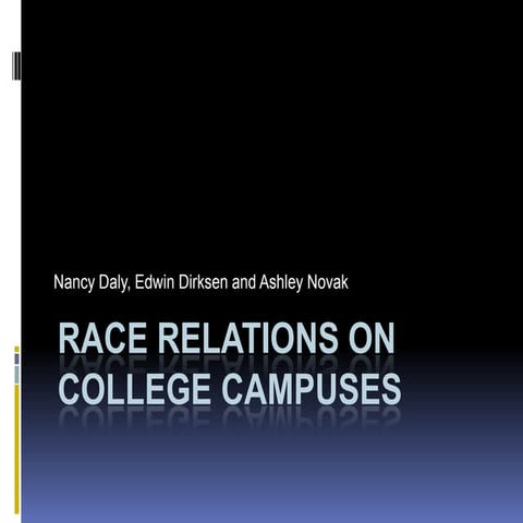 Race Relations On College Campuses