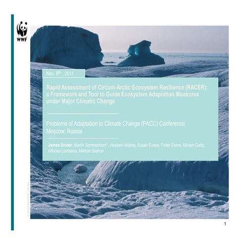 Rapid Assessment of Circumarctic Ecosystem Resilience