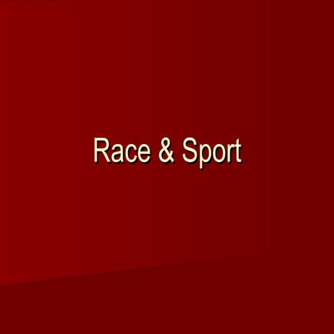 Race & Sport (2004)