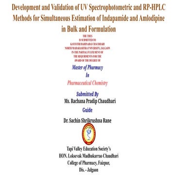 Development and Validation of UV Spectrophotometric and RP-HPLC Methods for S...