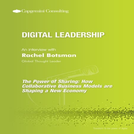 The Power of Sharing: How Collaborative Business Models are Shaping a New Eco...