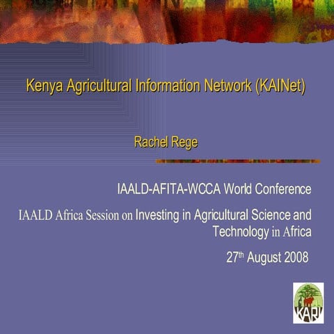Kenya Agricultural Information Network (KAINet)