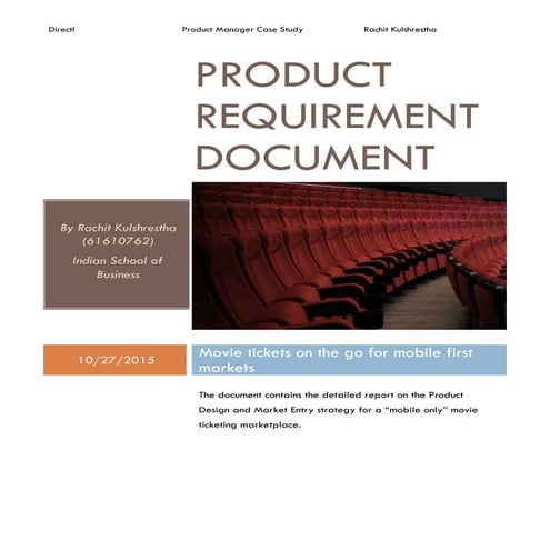 Movie Ticketing Platform - Mobile Only - PRD 