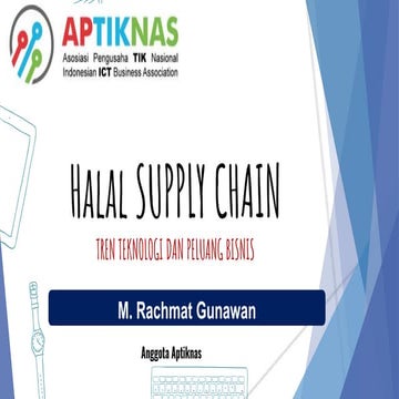 Technology opportunity for blockchain halal supply chain. | PPTX