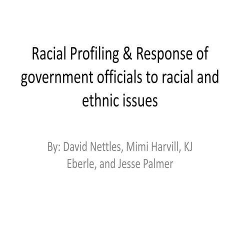 Racial profiling | PPTX