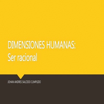 Dimension ser racional | PPTX
