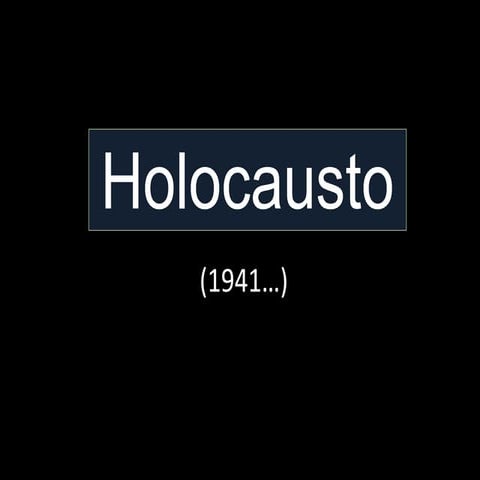 Racismo: Holocausto + Apartheid 