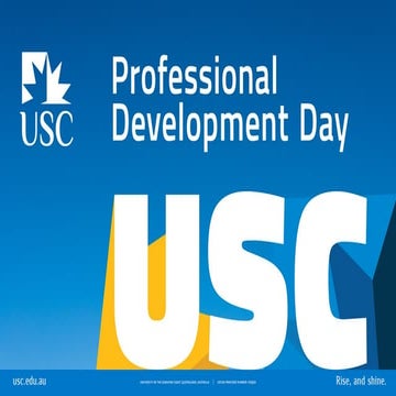 Professor Maria Raciti Keynote - 2020 USC Professional Development Day