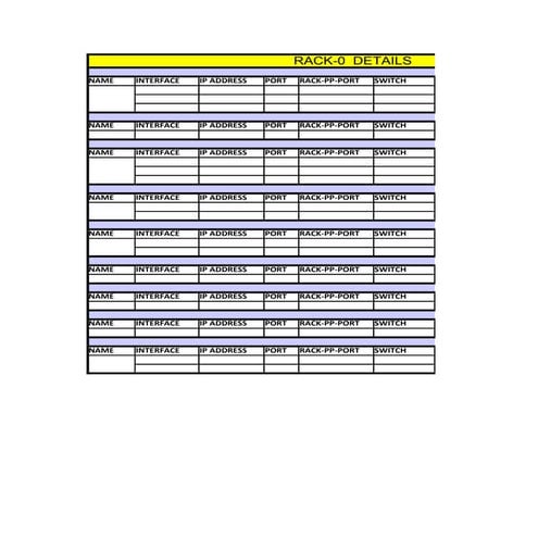 Rack documentation template