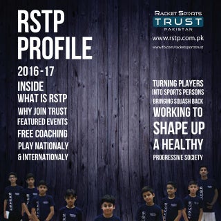 Racket Sports Trust Profile 2016 - 17