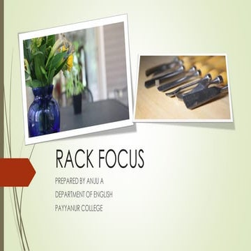 Rack focus