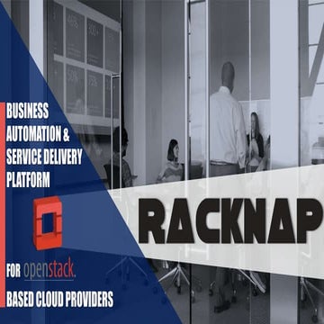 Business Automation and Service Delivery Platform for Openstack based cloud p...