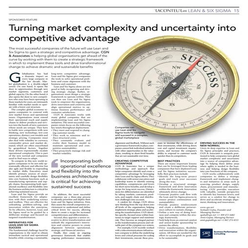 Turning Market Complexity and Uncertainty into Competitive Advantage