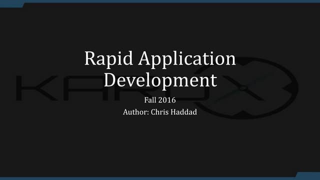 High Productivity Platform