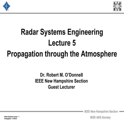 Radar 2009 a 5 propagation effects