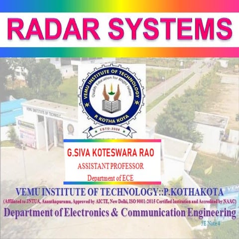 Radar design compassing the design and manufacture of integrated circuits (IC...