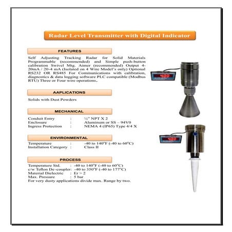 Rpm indicator catalog | PDF