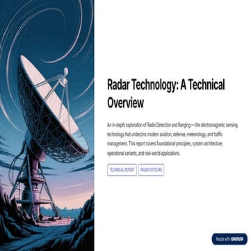 Radar ppt | PDF