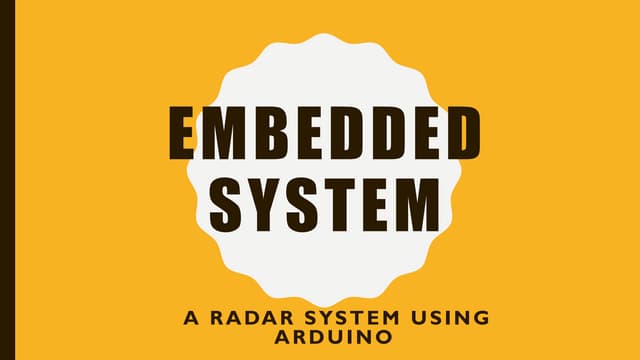 Radar system using arduino