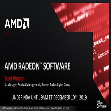 AMD Radeon Software Adrenalin 2020