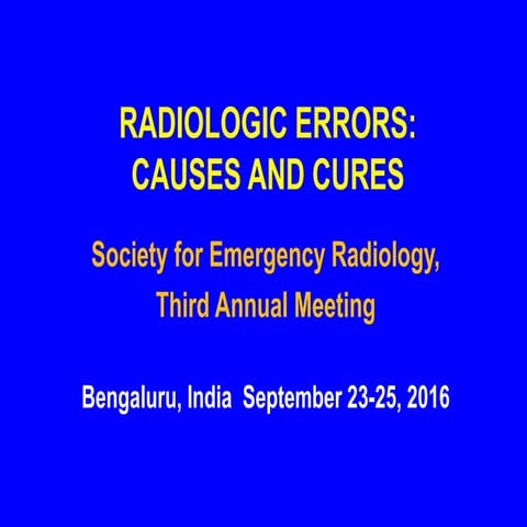 Rad errors causes and cures india 9 23