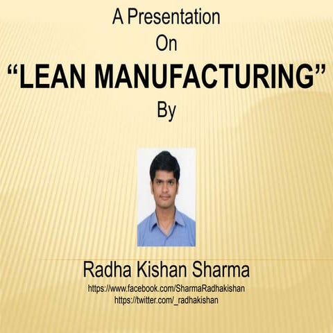 lean manufacturing