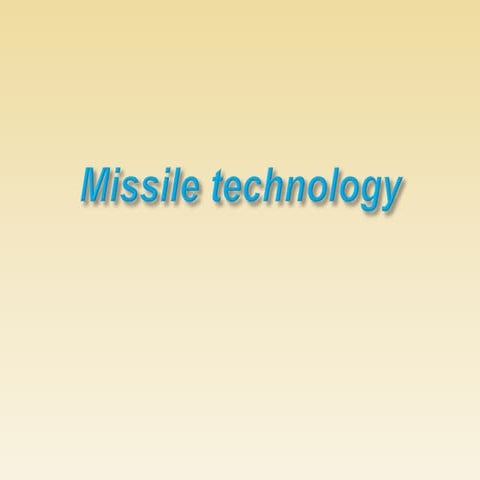  missile Technology 