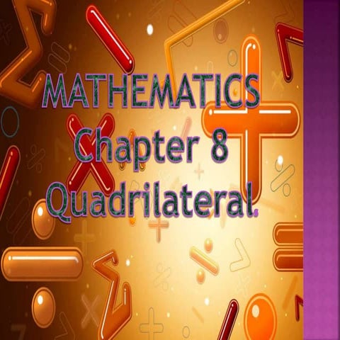 Basics of Quadrilaterals