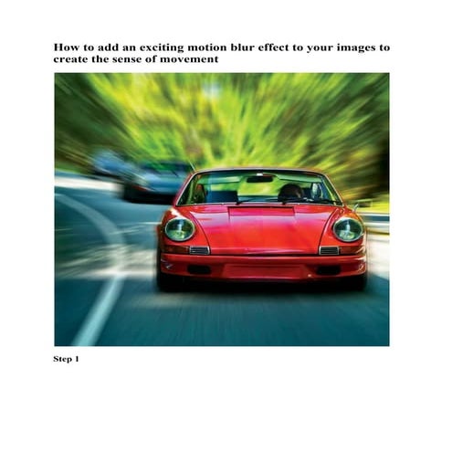 Menggunakan Radial blur