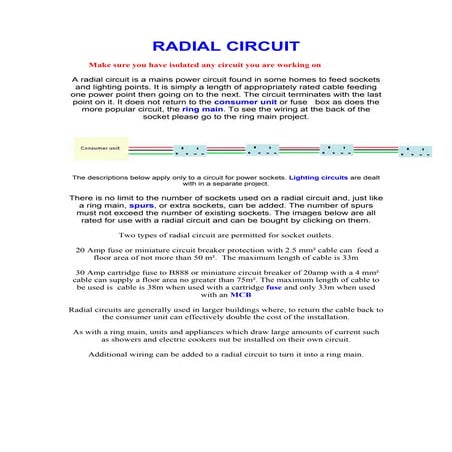 Radial circuit