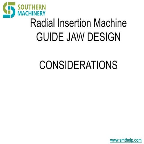 One key point to consider Radial machine spare parts design and manufacturing