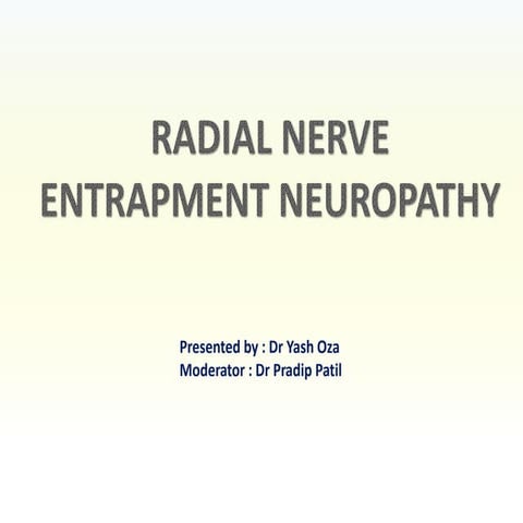 Radial nerve entrapment