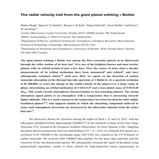 Radial velocity trail_from_the_gian...