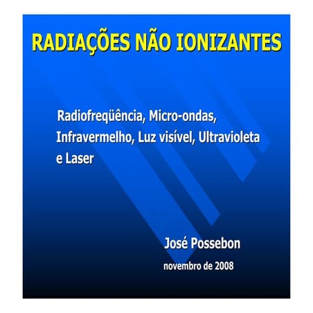 Radiação não ionizante | PDF