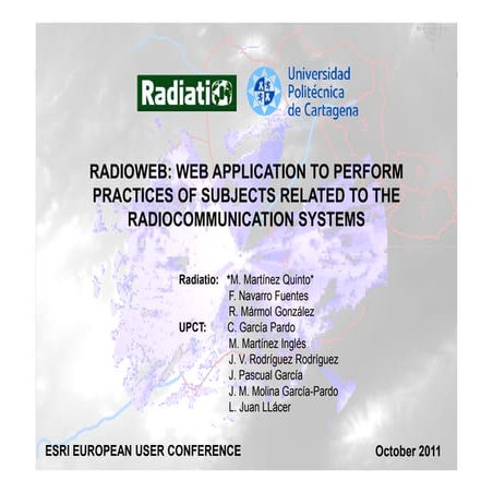 RadioWeb: Web Application to Perform Practices of Subjects Related to the Rad...