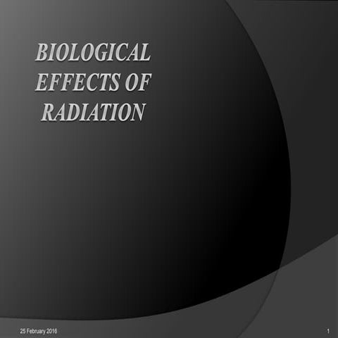 biological hazards of radiation 