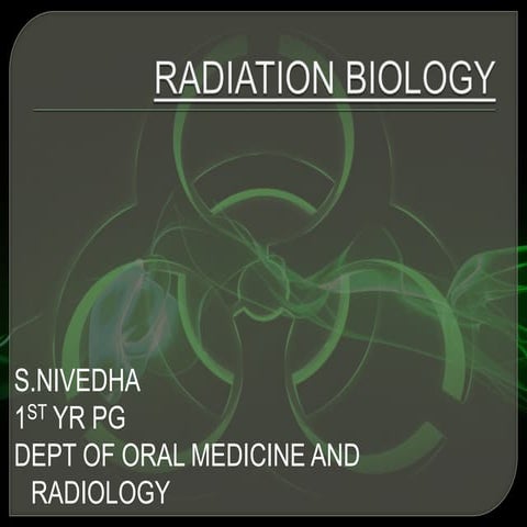 Radiation biology